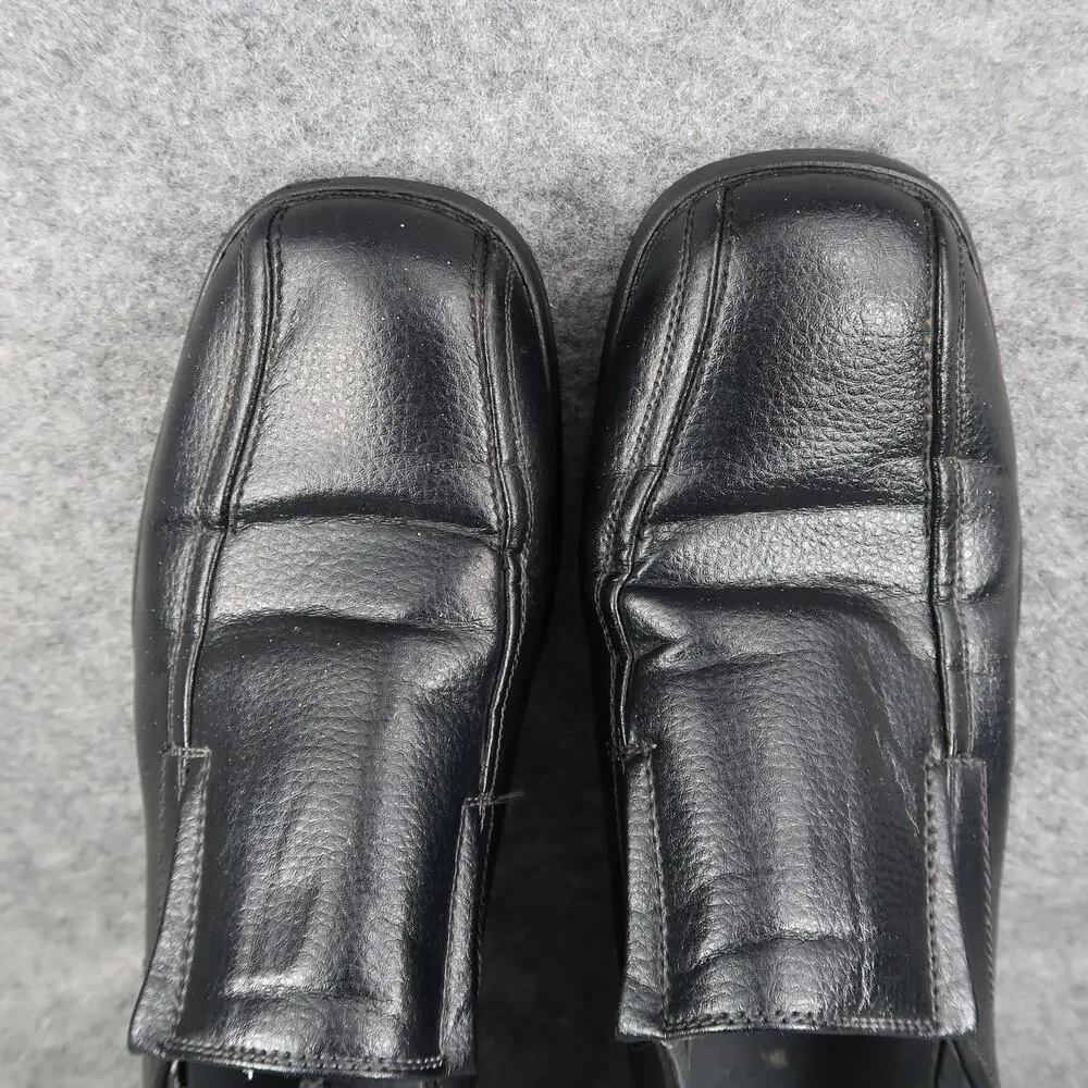 Deer Stags Shoes Mens 9.5 Dress Loafer Slip On Classic Black Career Casual Jerry